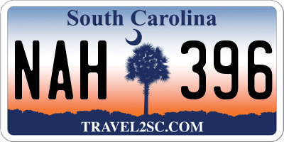 SC license plate NAH396