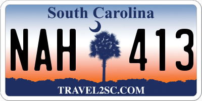 SC license plate NAH413