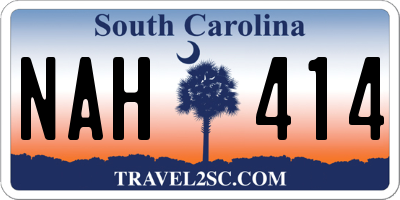 SC license plate NAH414