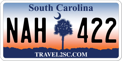 SC license plate NAH422