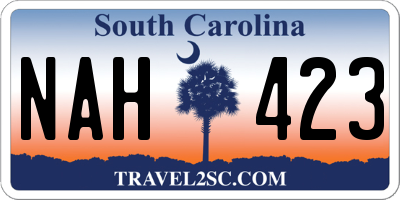 SC license plate NAH423