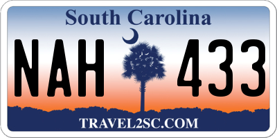 SC license plate NAH433