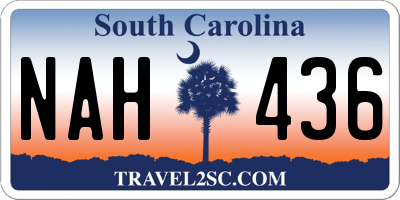 SC license plate NAH436