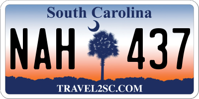 SC license plate NAH437