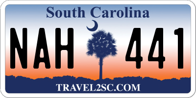 SC license plate NAH441