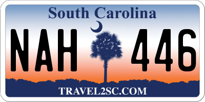 SC license plate NAH446