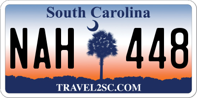 SC license plate NAH448