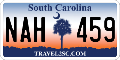 SC license plate NAH459