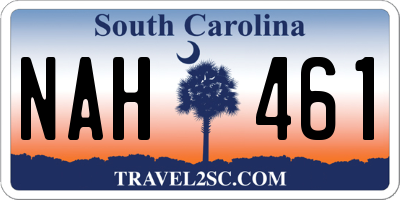 SC license plate NAH461