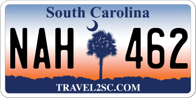 SC license plate NAH462