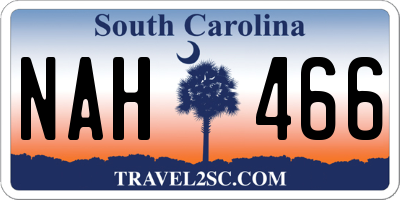 SC license plate NAH466