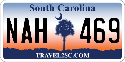 SC license plate NAH469