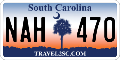 SC license plate NAH470