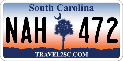 SC license plate NAH472