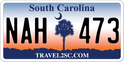 SC license plate NAH473