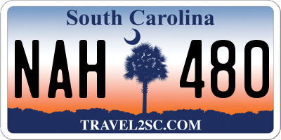 SC license plate NAH480