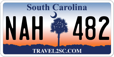 SC license plate NAH482