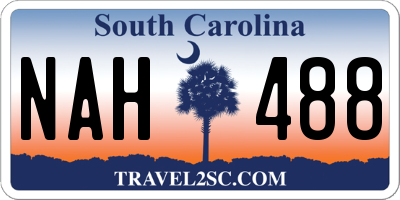 SC license plate NAH488