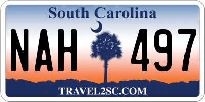 SC license plate NAH497
