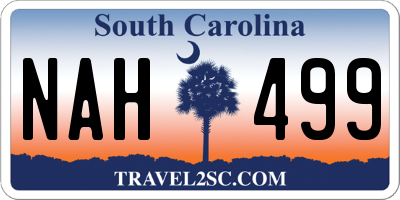 SC license plate NAH499