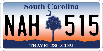 SC license plate NAH515