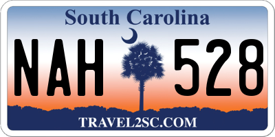 SC license plate NAH528