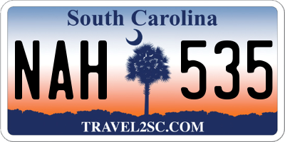 SC license plate NAH535