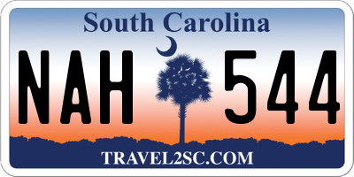 SC license plate NAH544