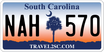 SC license plate NAH570