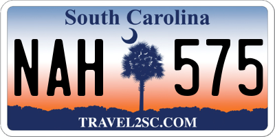 SC license plate NAH575