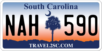 SC license plate NAH590