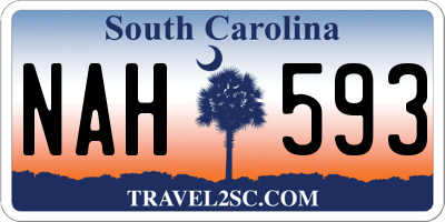 SC license plate NAH593