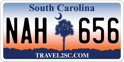 SC license plate NAH656