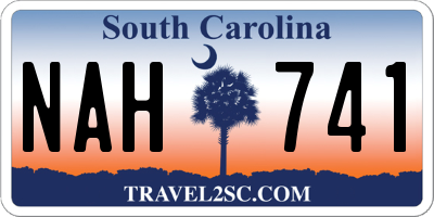 SC license plate NAH741