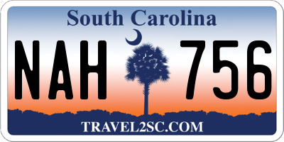 SC license plate NAH756