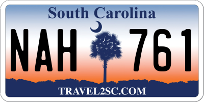 SC license plate NAH761