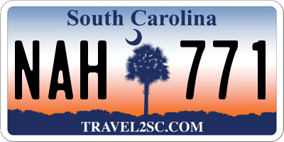 SC license plate NAH771