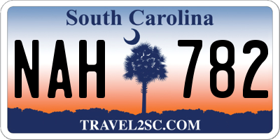 SC license plate NAH782