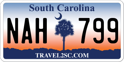SC license plate NAH799
