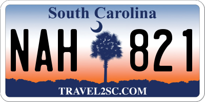 SC license plate NAH821