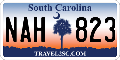SC license plate NAH823