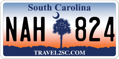 SC license plate NAH824