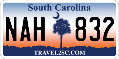 SC license plate NAH832