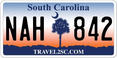 SC license plate NAH842