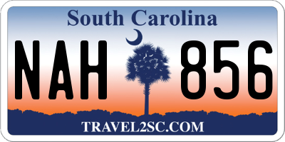 SC license plate NAH856