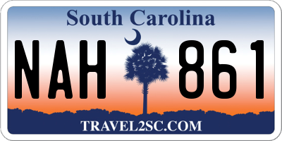 SC license plate NAH861