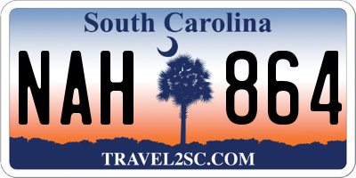 SC license plate NAH864