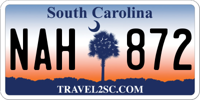SC license plate NAH872