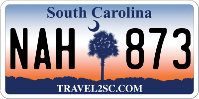 SC license plate NAH873