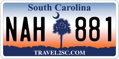 SC license plate NAH881